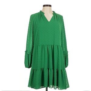 CeCe Elegant Green Women's Dress